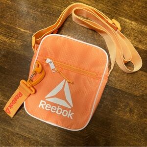 Reebok Crossbody Bag – Orange Honeycomb Print | Unisex Shoulder Sling